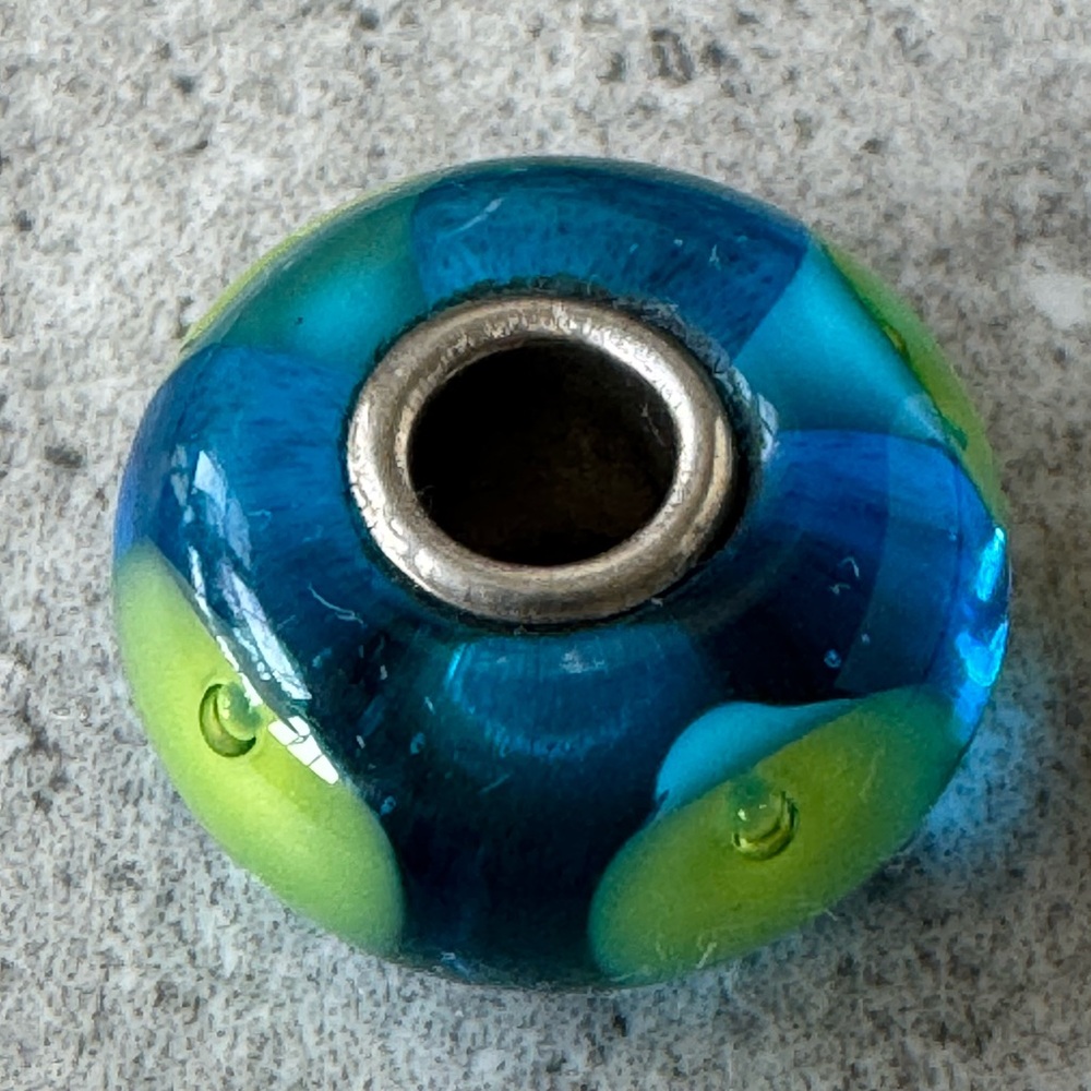 Trollbeads Sterling Silver Caribbean Bead